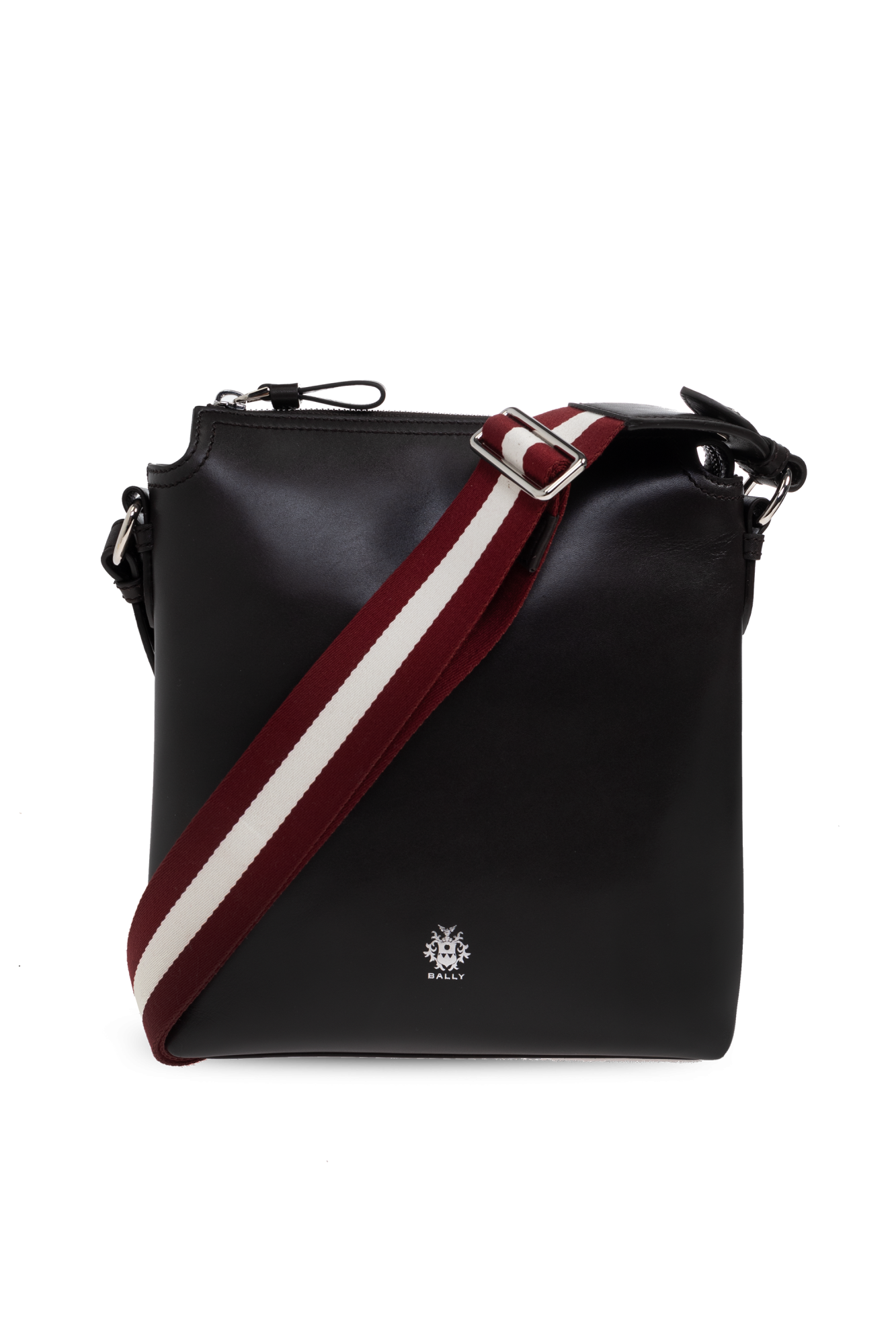 BALLY ポシェット バリー BALLY ショルダーバッグ ポシェット ロゴ レザー 黒 茶